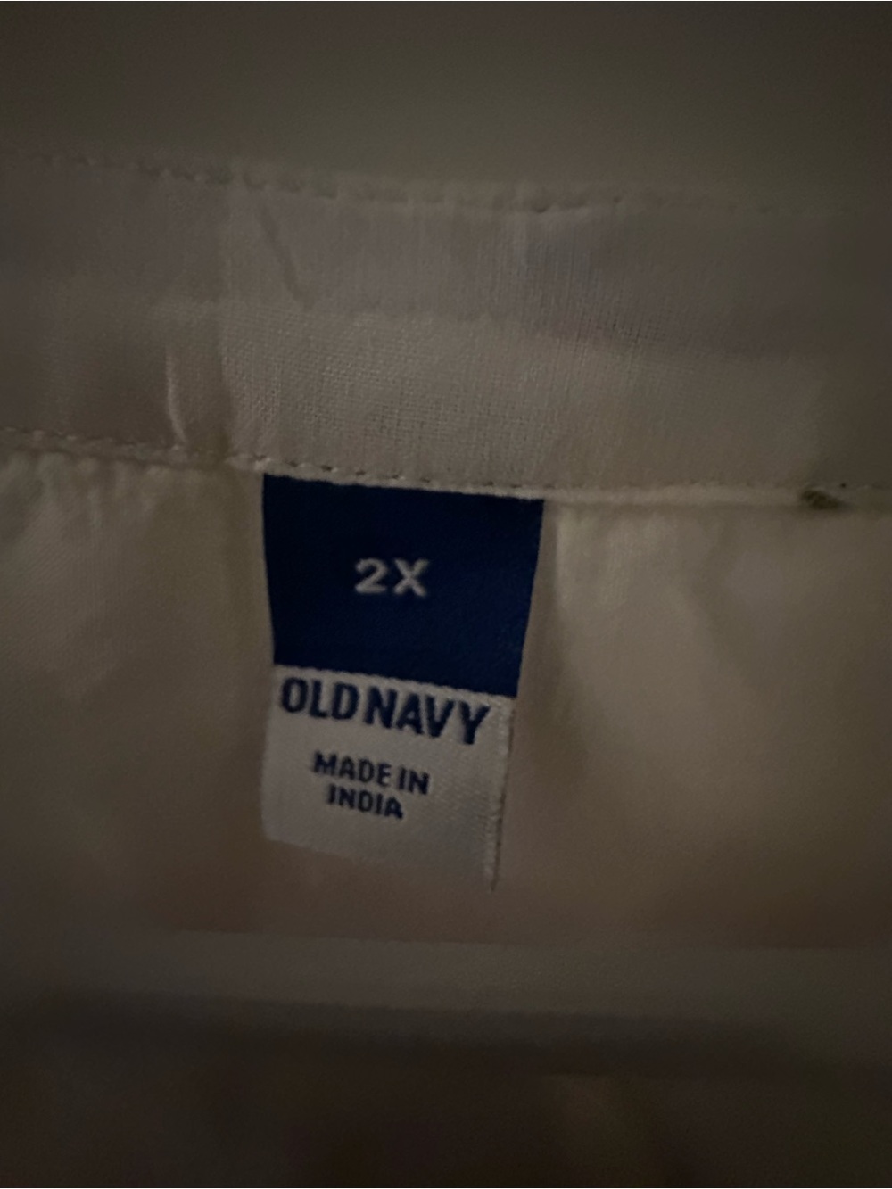 Old Navy White Blouse with Blue Size Tag